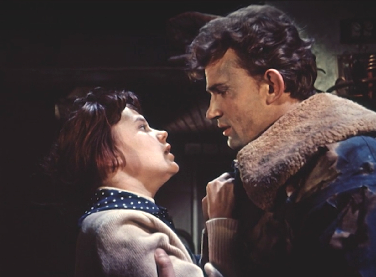Кадр из кинофильма "Чистое небо", 1961 г., режиссер Григорий Чухрай, сценарист Даниил Храбровицкий, композитор Михаил Зив (скриншот)