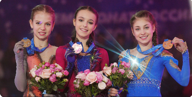 Саща Трусова, Аня Щербвкова, Алёна Косторная - ТЩК. ЧР-2018