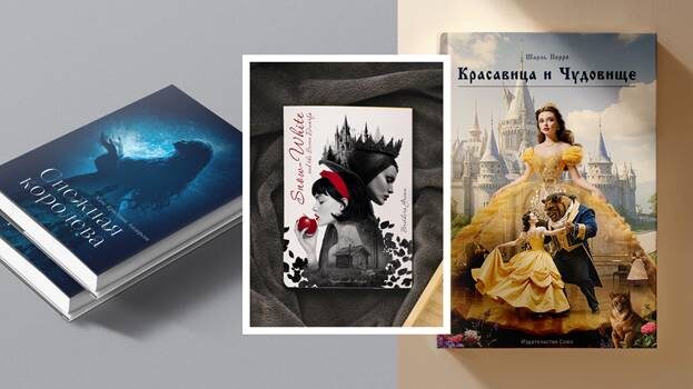 Студенческие работы по программе «Академия МАРТ. Adobe Photoshop, «Создание обложки для издания сказки». Авторы: Наринэ Карагевурян, Светлана Кофонова, Мария Зуева. Преподаватель: Анна Посохина.