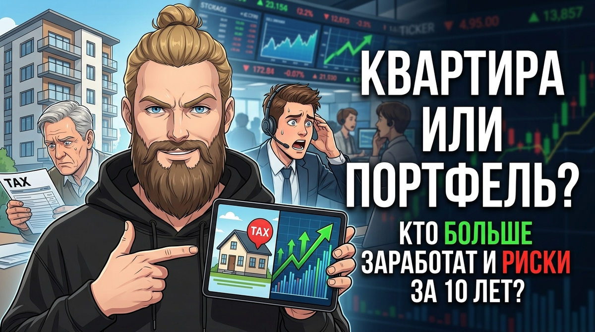 Квартира или инвестиционный портфель: что принесет больше прибыли за 10 лет и как избежать рисков?