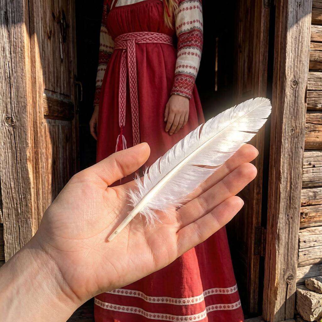 Перо, упавшее под ноги на Иова, — знак скорой благой вести и творческого полёта