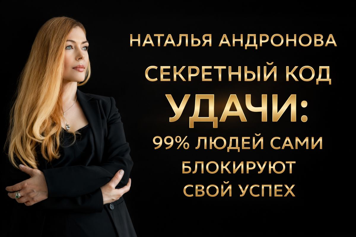 Наталья Андронова. Секретный код удачи: 99% людей сами блокируют свой успех