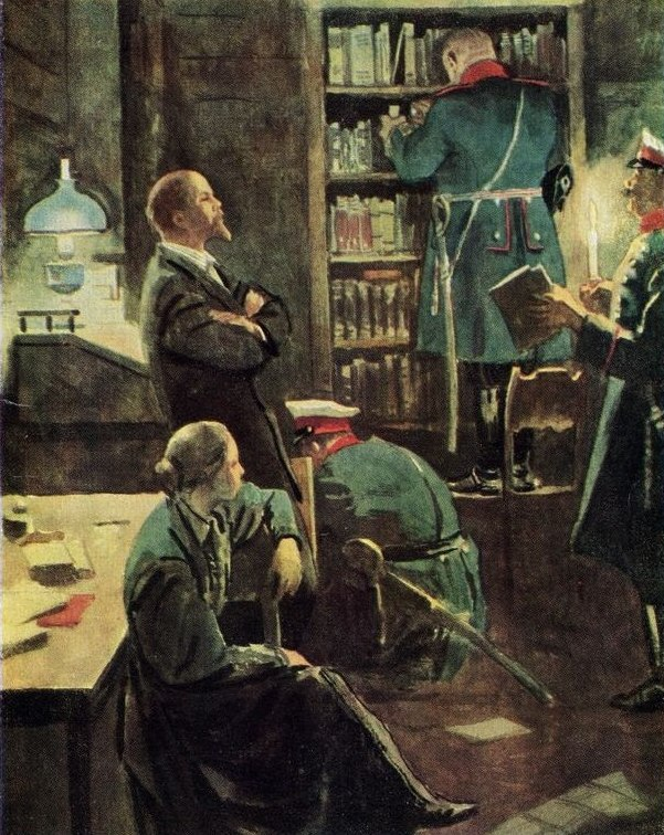 Иллюстрация О.Верейского к книге М. Прилежаевой «Жизнь Ленина»
