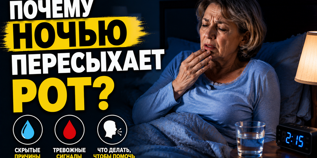 Почему ночью пересыхает рот?