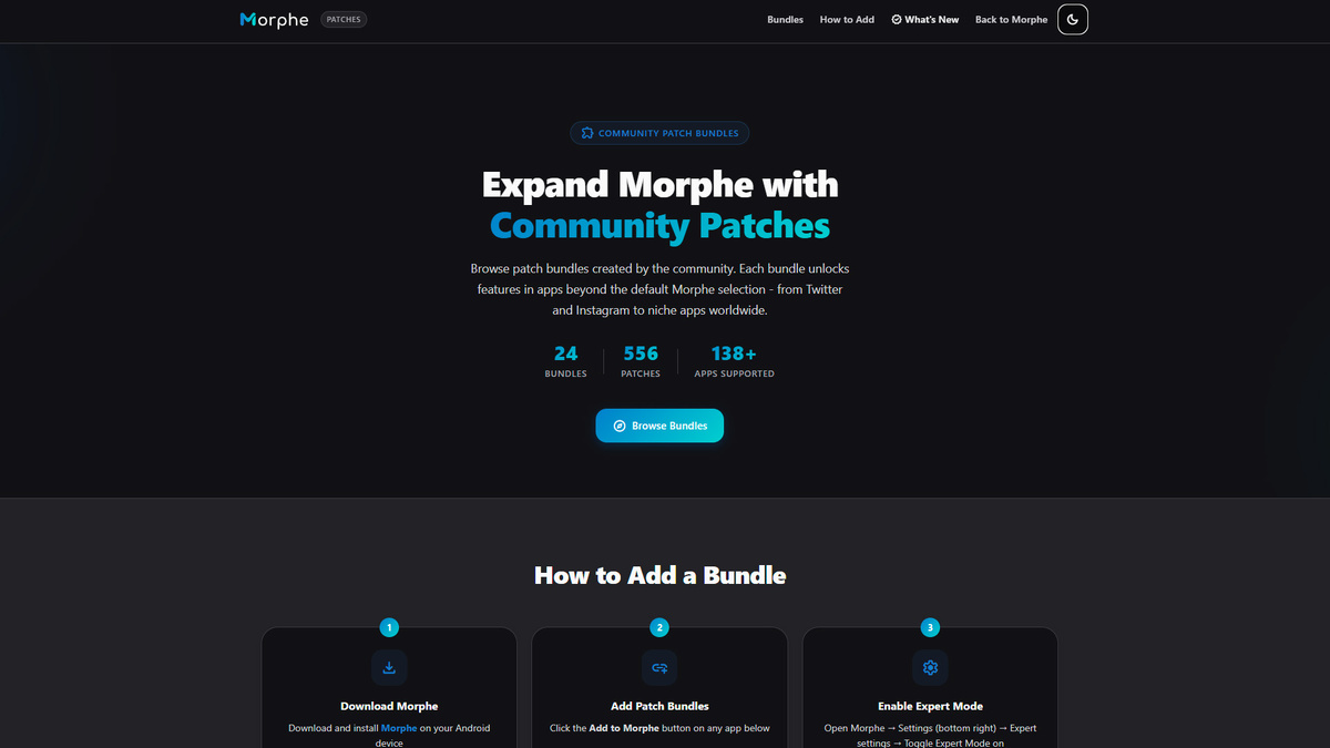 Патчи для Morphe.