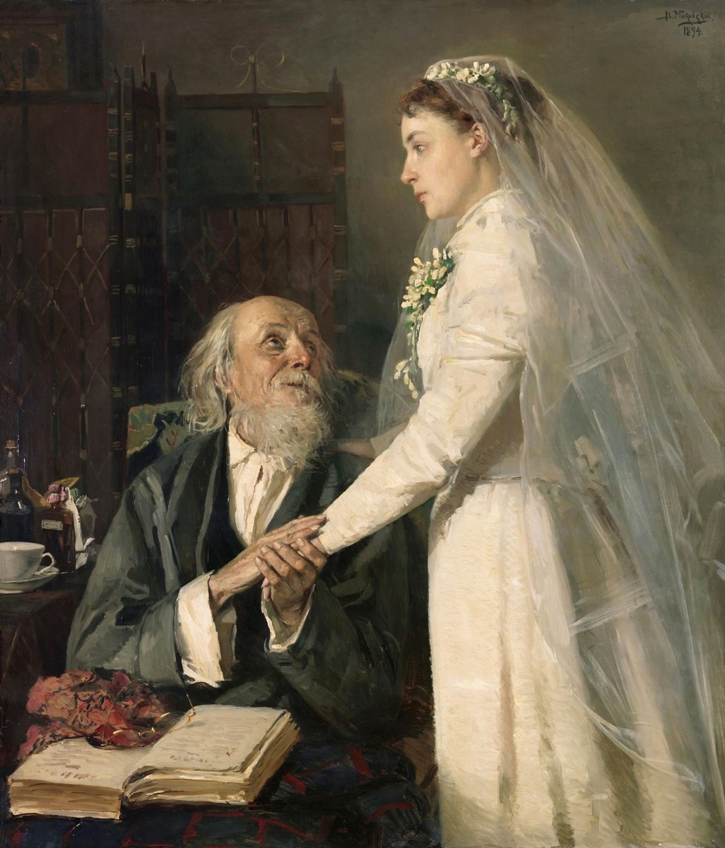 Владимир Маковский «К венцу. Прощание», 1894 год