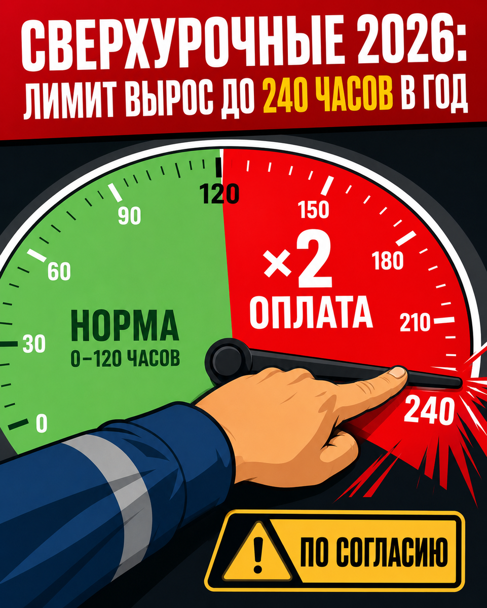 Увеличение сверхурочной работы 2026