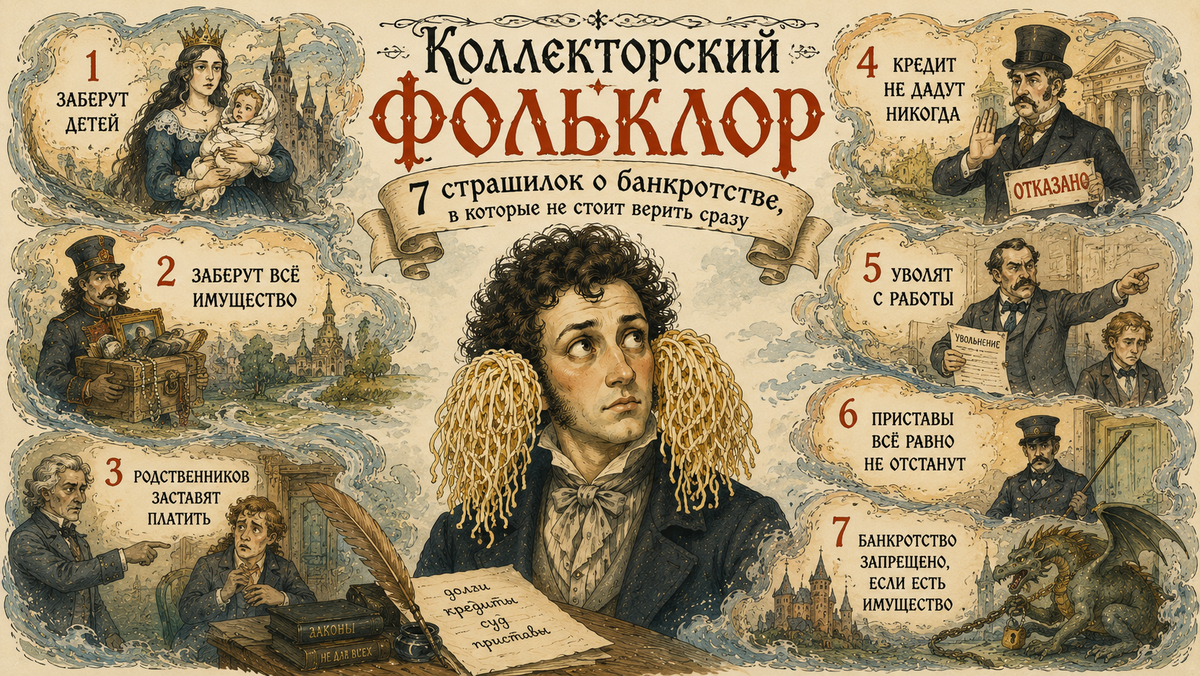 Коллекторский фольклор: 7 страшилок о банкротстве