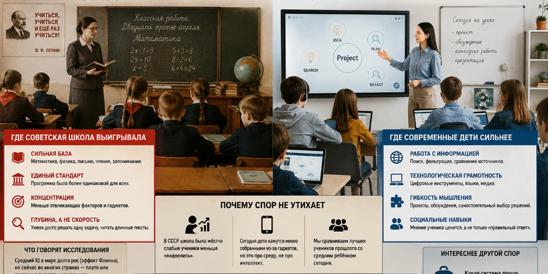 Советская школа vs современная: где дети были умнее? Спор, который не утихает