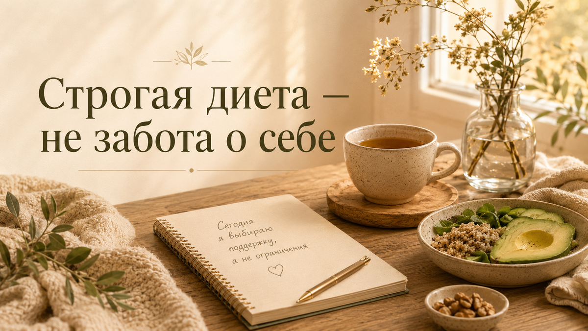 «С понедельника — на строгую диету». Почему резкие ограничения редко становятся настоящей заботой о себе