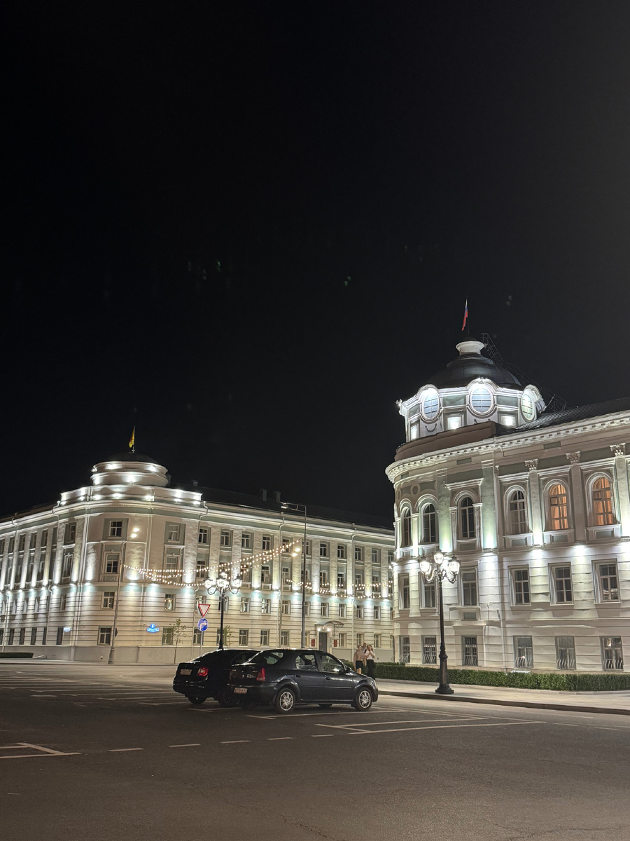 Тверь встретила красивой подсветкой в центре