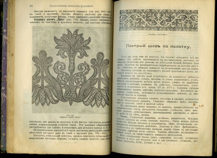 Страницы из книги по рукоделию