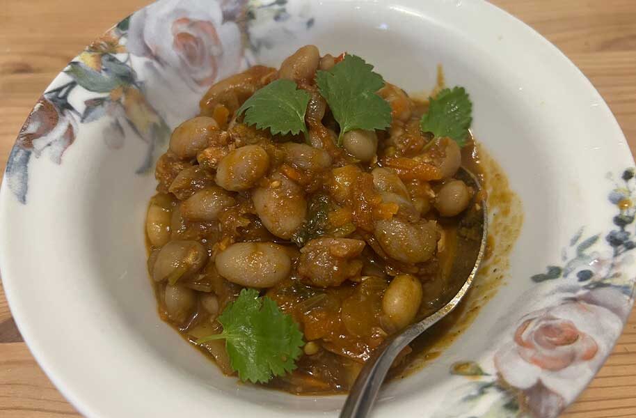 Лобио из белой фасоли
