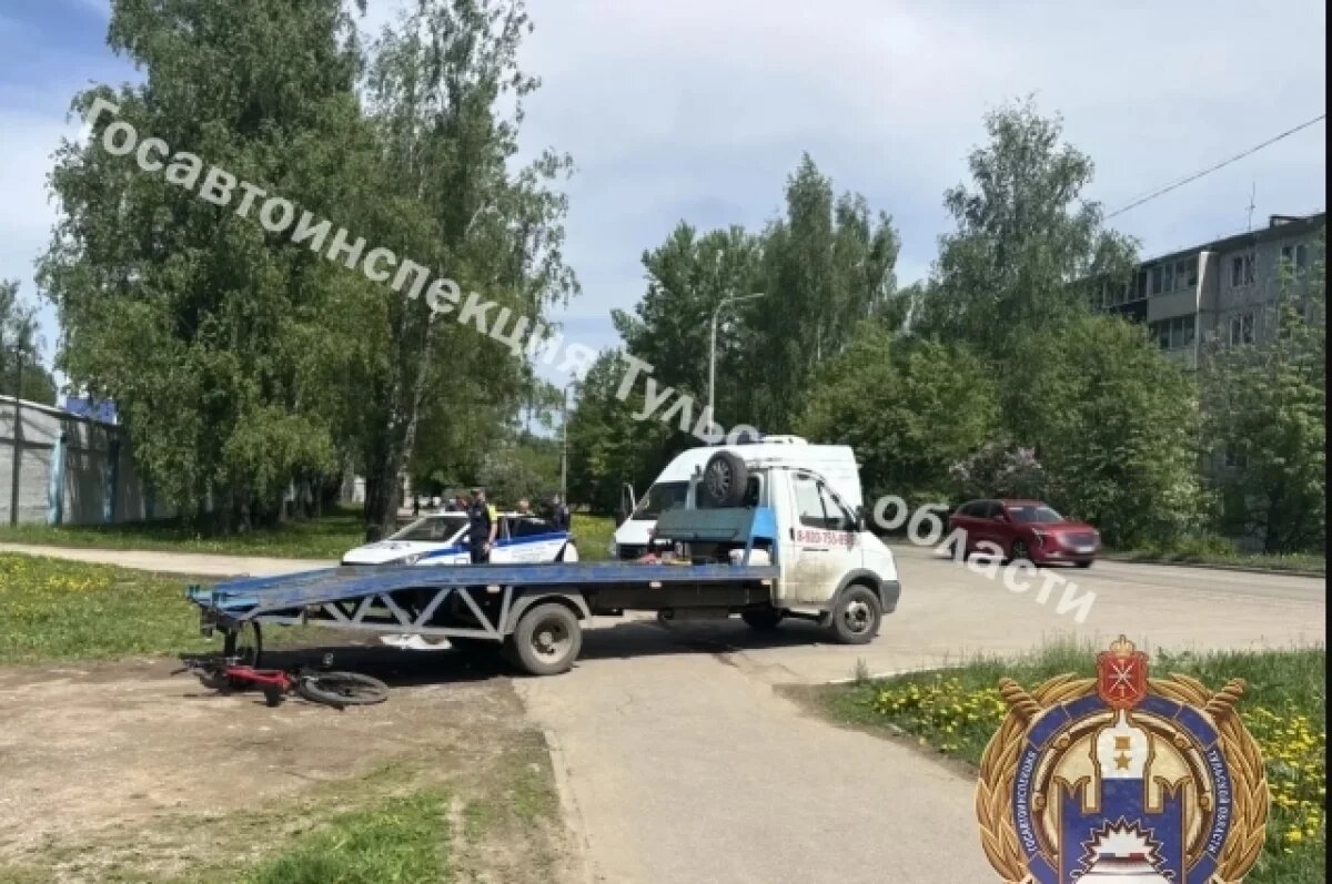    В Щёкинском районе водитель «Газели» сбил велосипедиста
