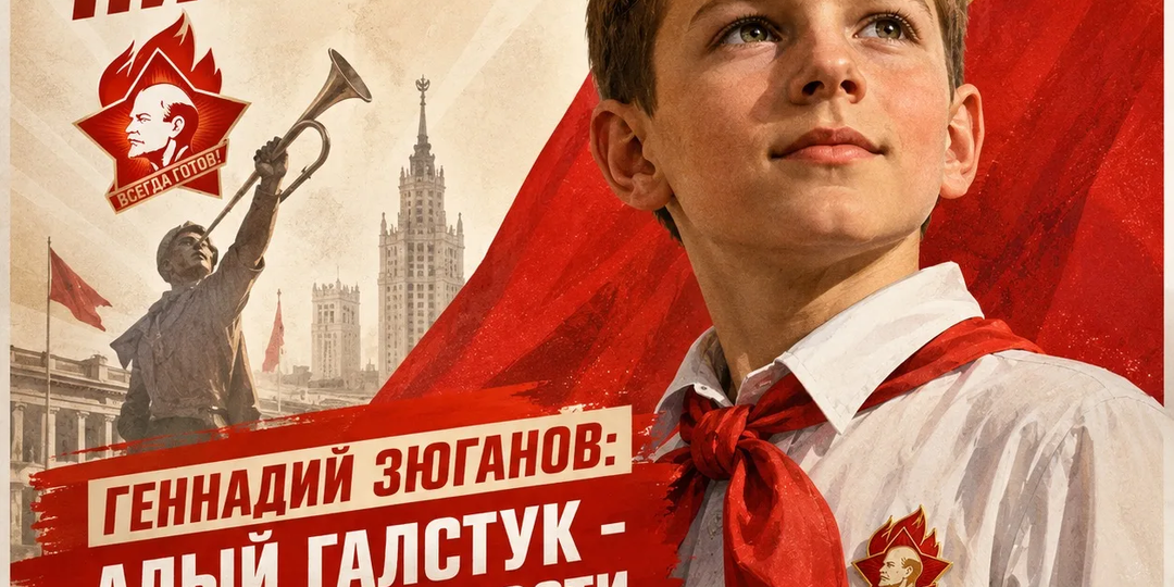 Лидер КПРФ Геннадий Зюганов: Алый галстук — символ верности Родине!