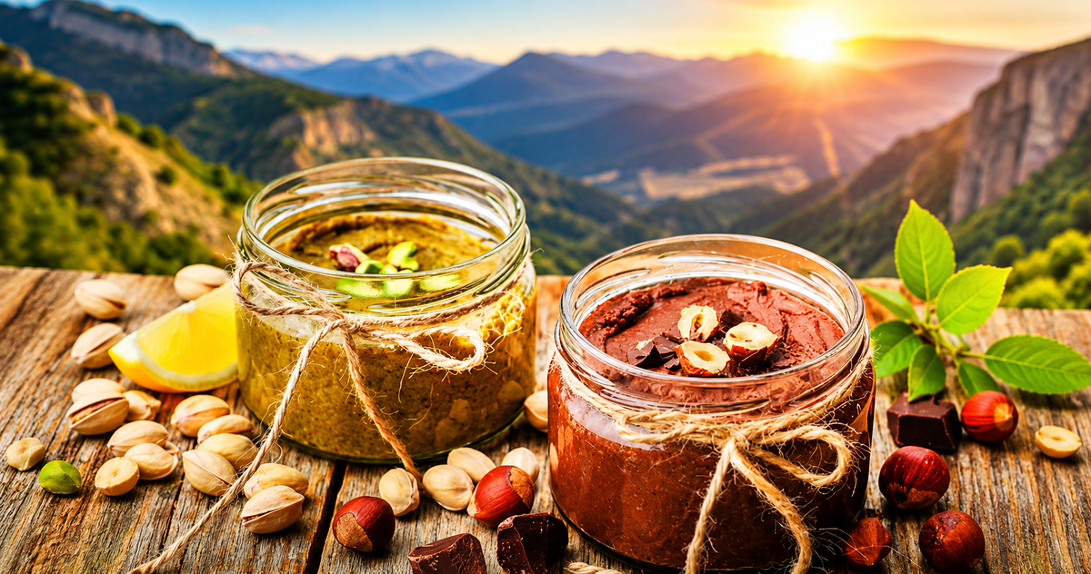 Урбеч — это традиционная густая паста дагестанской кухни, получаемая путем перетирания сырых орехов или семян до выделения натуральных масел и образования однородной маслянистой массы
