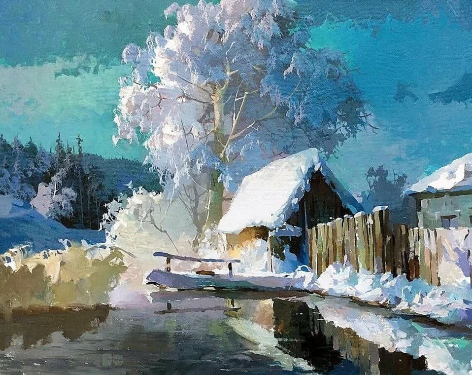 Банька. Худ. Виктор Быков. Фото из открытых источников