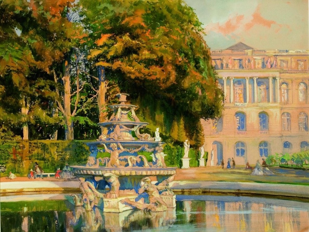 Александр Николаевич Бенуа
(1870–1960)
Версаль
1910
Картон, акварель, гуашь
НИМ РАХ