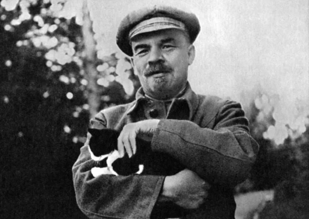 Ильича изображали либо добродушным в окружении детей/котов либо занятым деловым