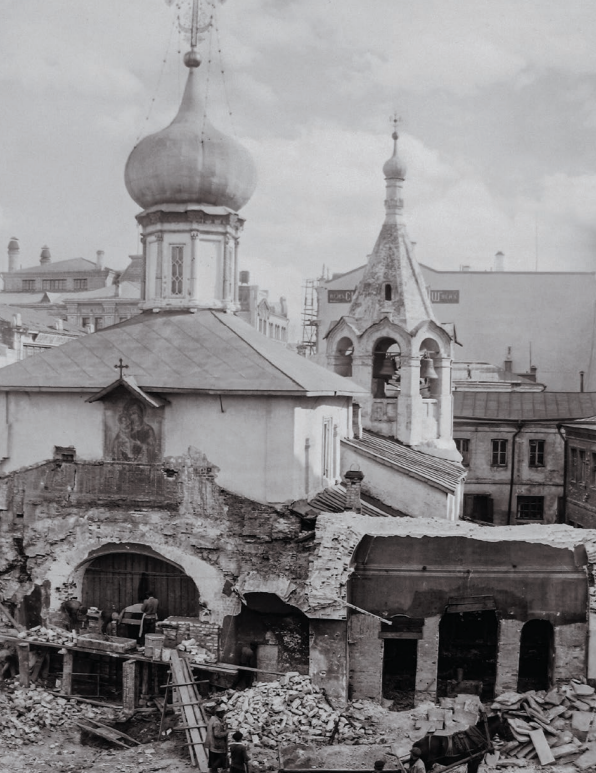 Гребневская церковь. Западный фасад после разборки придела. 1933