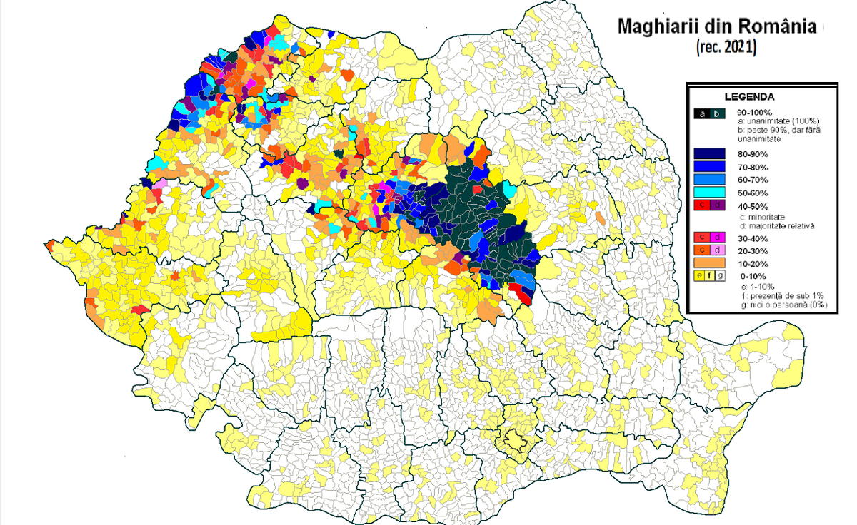 Расселение венгров в Румынии 