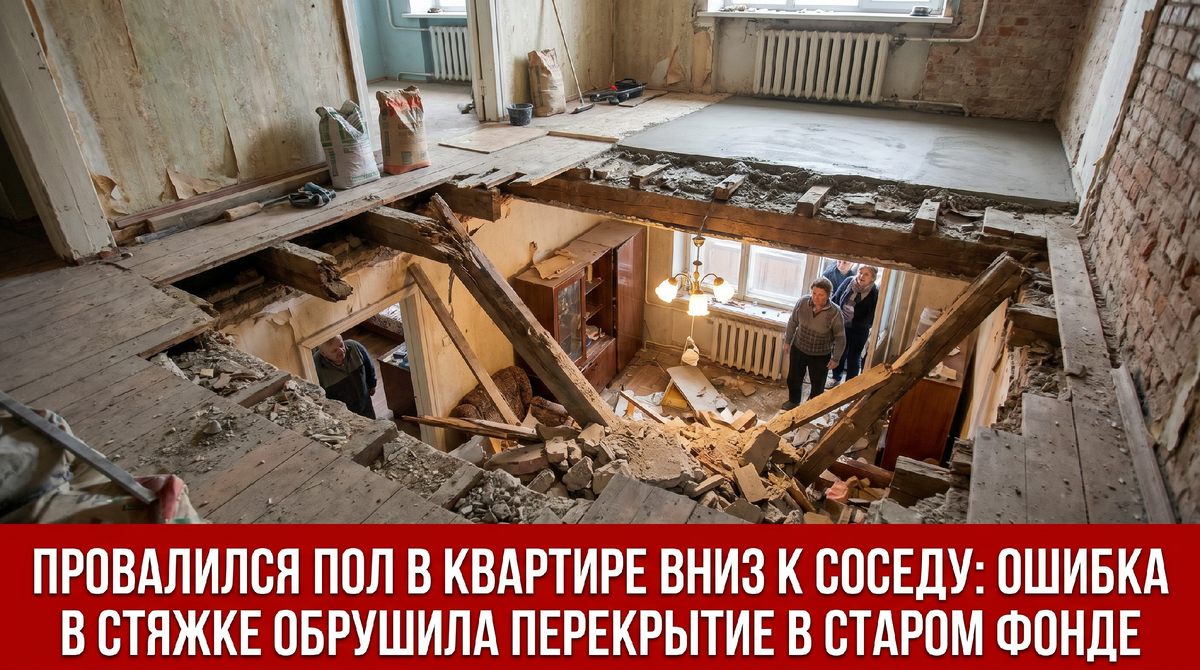 Провалился пол в квартире - СТРОЙКОНСЬЕРЖ