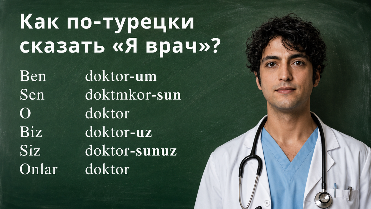 Личные местоимения в турецком языке