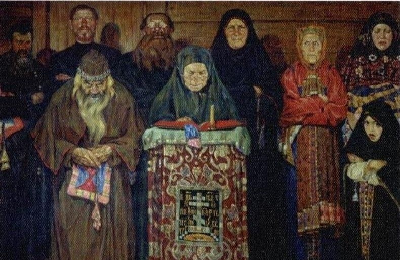 В. А. Кузнецов, «Божьи люди», 1917 год. Источник: https://ruvera.ru/gallery/portret