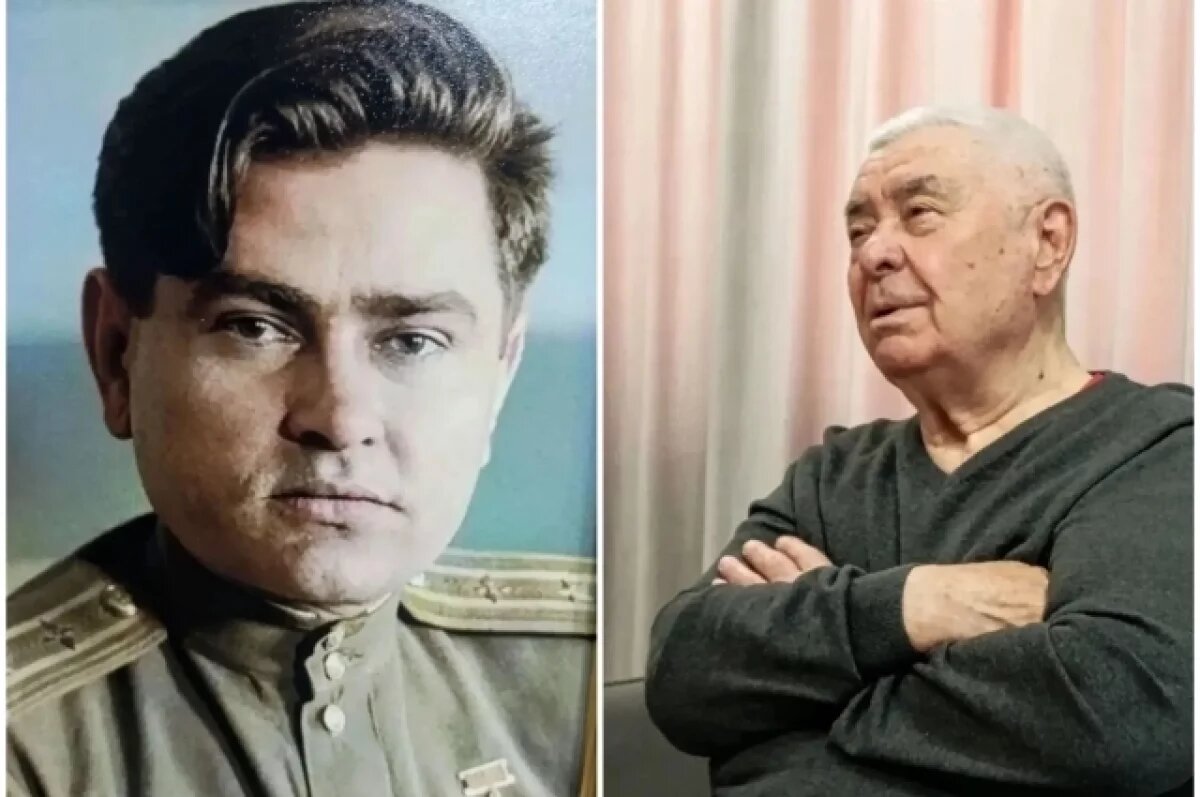    Фото Алексея Маресьева (слева), которое хранится дома у его сына Валерия.