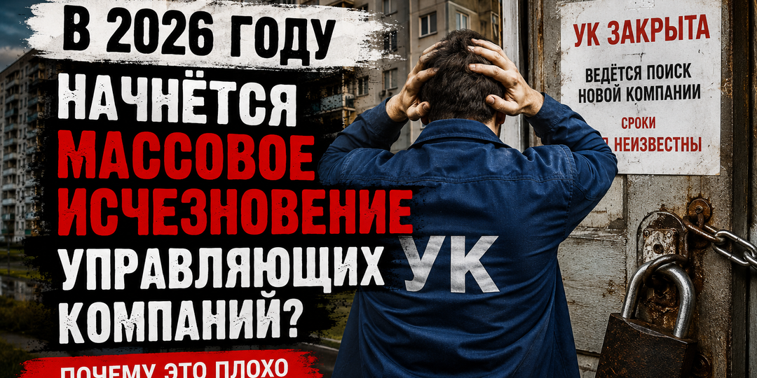 В 2026 году начнётся массовое исчезновение управляющих компаний? Почему это ПЛОХО для жильцов