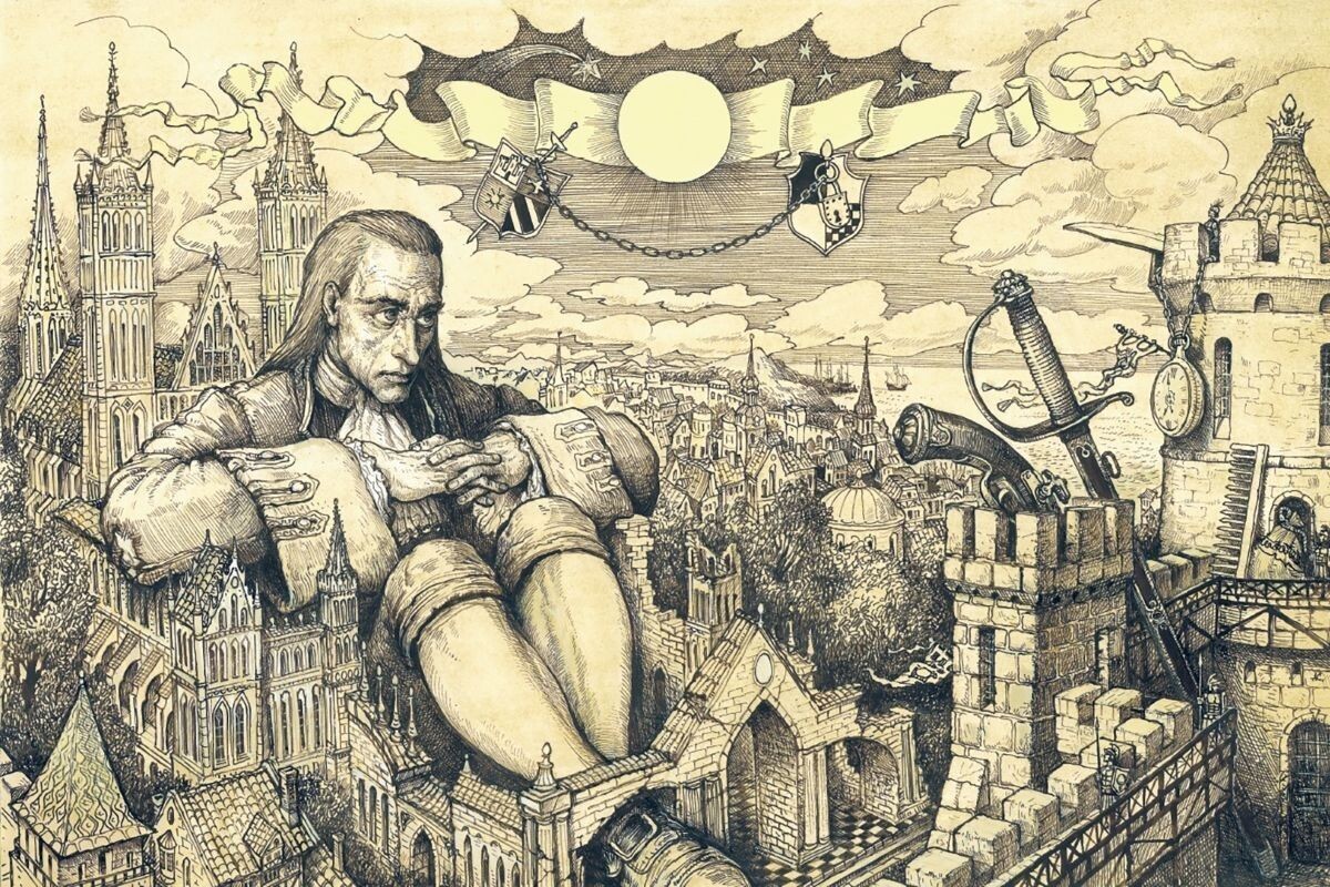 Иллюстрация к книге «Гулливер в стране лилипутов». Источник: «Эксмодетство»📷
