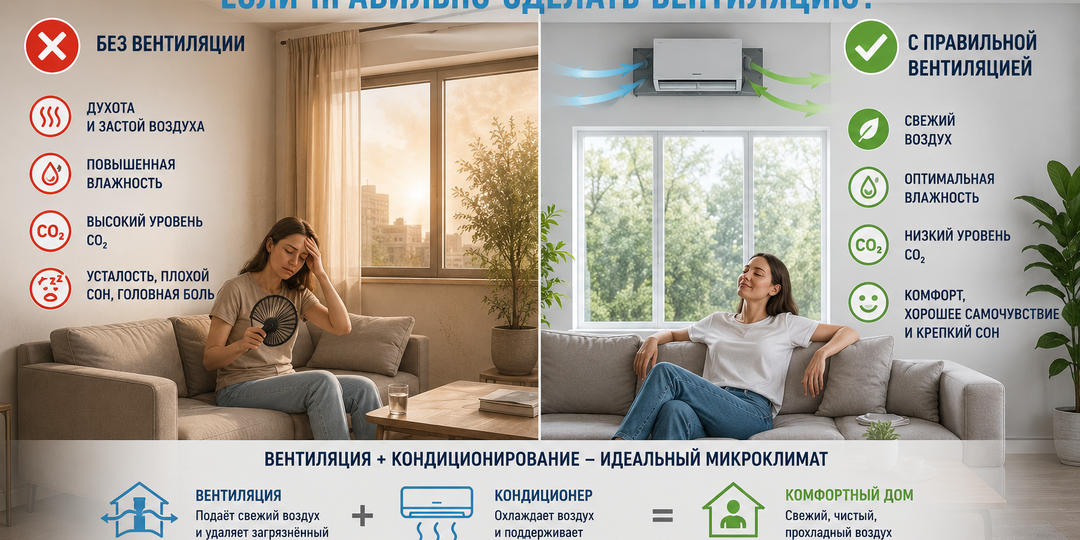 Можно ли жить без кондиционера, если правильно сделать вентиляцию