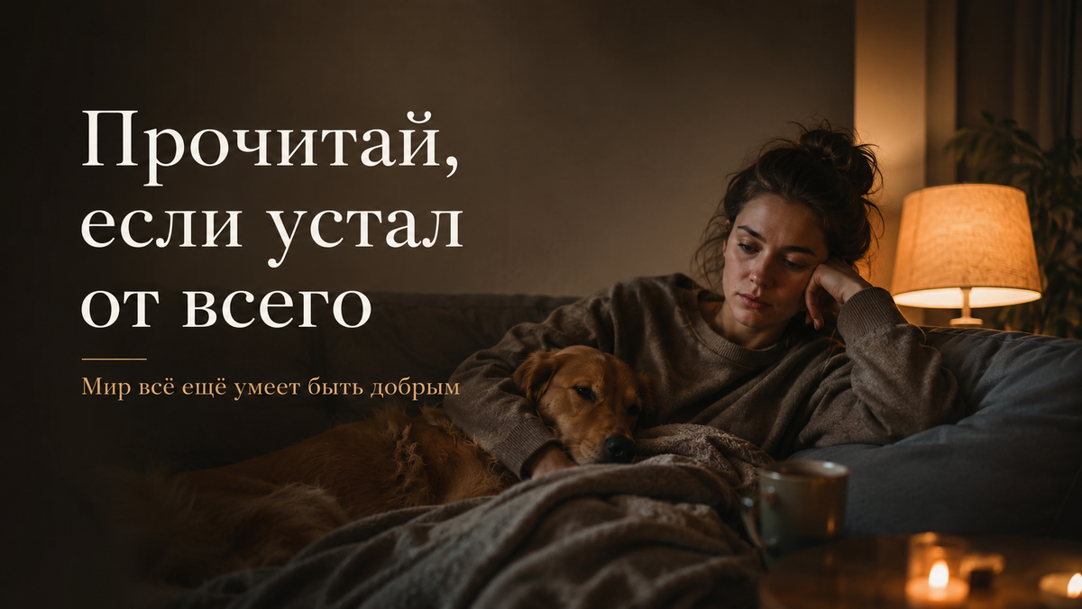 Иногда человеку нужен не совет, а маленькое напоминание: мир не полностью сломан.
