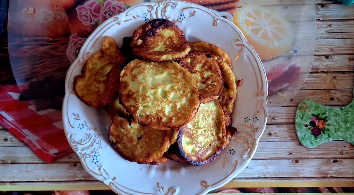 Оладьи из кабачков.