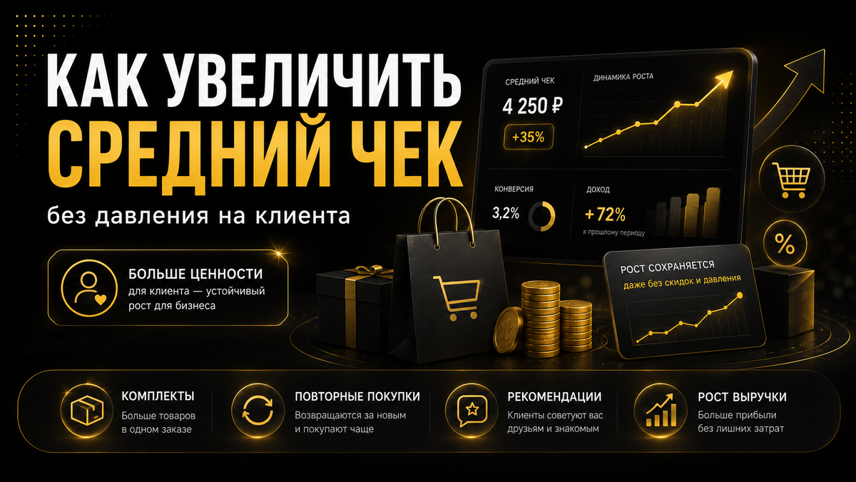 Как увеличить средний чек без давления на клиента