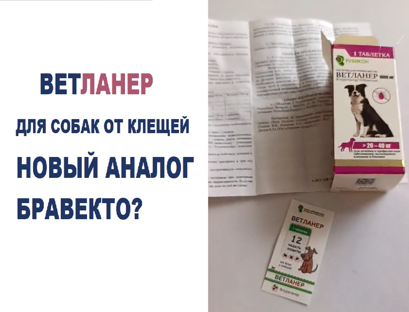 Ветланер новое средство для собак от клещей