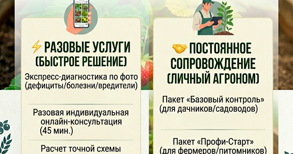 Агрономическое сопровождение и консультации