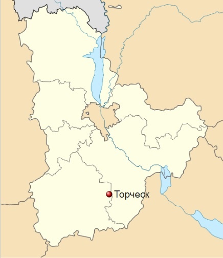 Местоположение Торческа (Торочьского града)