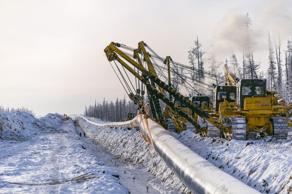    Строительство газопровода «Сила Сибири». Фото: gazprom.ru