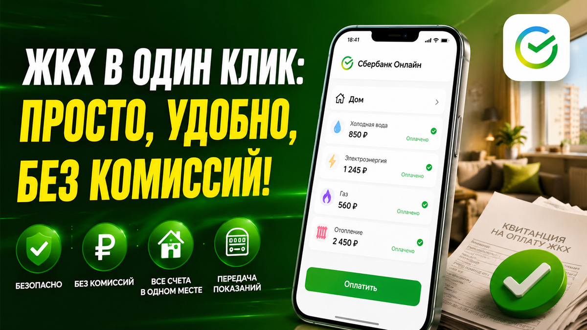 Оплата ЖКХ больше не будет прежней: Сбербанк удивил пользователей обновлением