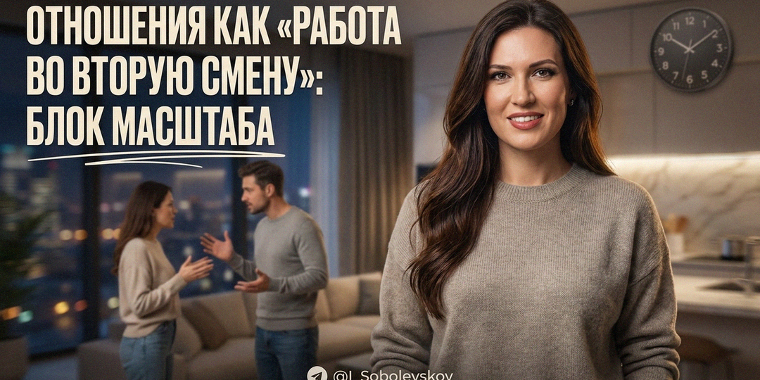 Почему ваши отношения превратились в «работу во вторую смену» и как это блокирует ваш личный масштаб
