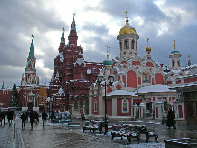 "Казанский собор" на Красной площади в Москве