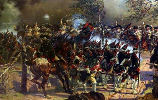 Рис. 40. Сражение при Цорндорфе 25 августа 1758 года. Войцех Коссак 1899 год