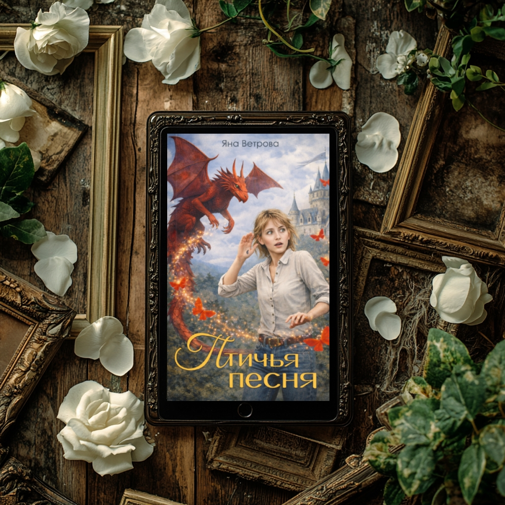 Лентяйка и лежебока Екатерина, сама того не желая, попадает в услужение к колдуну. Мало того, что в чужом мире ей приходится выполнять работу по дому и бегать по поручениям, так ещё и характер колдуна день ото дня становится все невыносимее.
Город на берегу реки, домики среди цветущих садов. Будничная магия и оживающие статуи. Запах старых книг, кофе и свежих булочек. Разве не сказка? Только не для того, кто отчаянно хочет вернуться домой.
Так ли дружелюбен город, как кажется на первый взгляд? Что таит заросшая мхом тень мира? О чём шепчут алые бабочки? Можно ли доверять незнакомцам? А главное, можно ли доверять себе? Всё это предстоит выяснить героине.