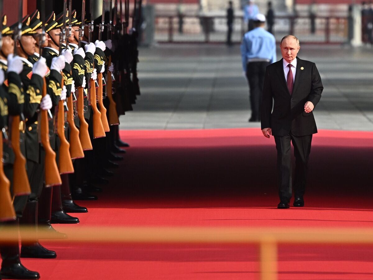    Президент РФ Владимир Путин в Пекине© РИА Новости . Сергей Бобылев
