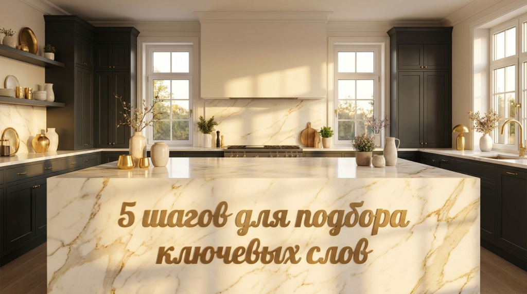    Инфографика: 5 простых шагов для эффективного поиска ключевых запросов MDKUHNY