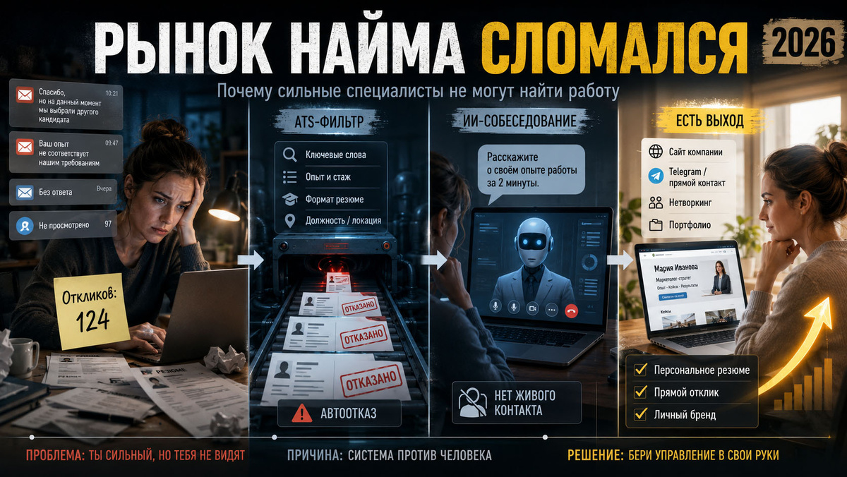 Теория мёртвого найма: когда человек ищет работу, а попадает в алгоритм