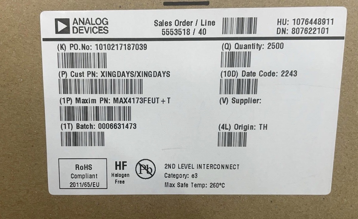 MAXIN Integrated Series MAX4173FEUT+T.