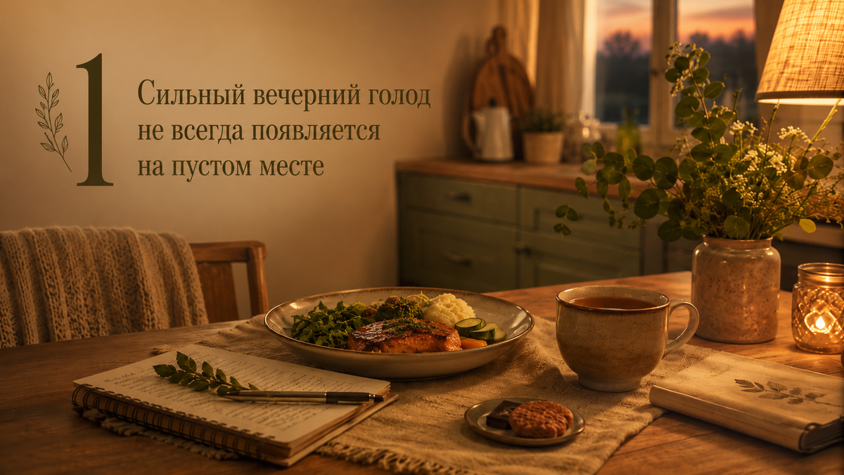 Сильный вечерний голод не всегда появляется на пустом месте