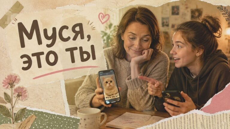    Иллюстрация к материалу: Муся, это ты?: что за мем и почему он так нравится подросткам